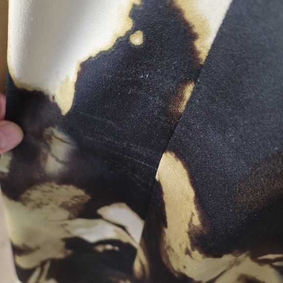 Birds‑of‑North‑America — Black & Cream Print Long‑Sleeve Mini Shirt‑Dress — Size - Picture 4 of 11